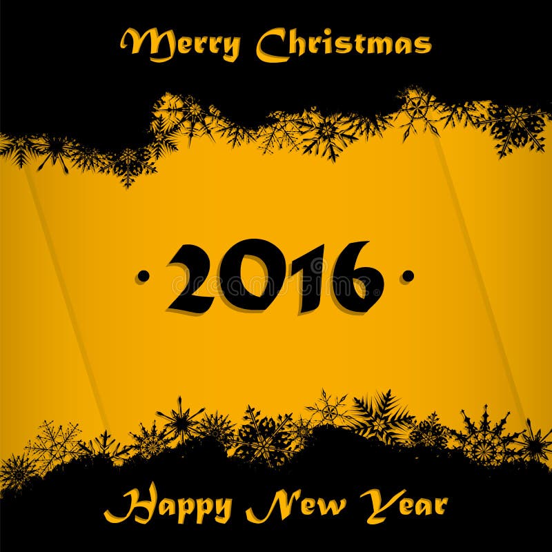 Fond de carte de Joyeux Noël et de bonne année 2016 illustration libre de droits Fond de carte de Joyeux Noël et de bonne année 2016 illustration libre de droits