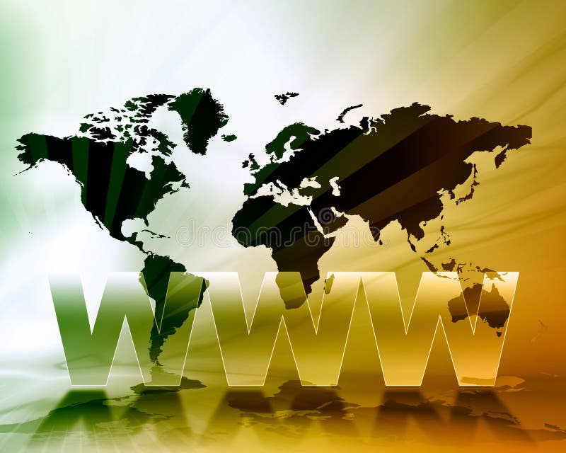 Fond de carte de World Wide Web illustration libre de droits Fond de carte de World Wide Web illustration libre de droits