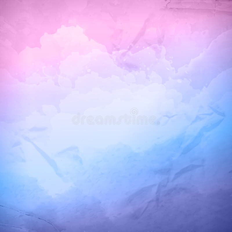 Fond de ciel nuageux de vecteur d'aquarelle illustration libre de droits Fond de ciel nuageux de vecteur d'aquarelle illustration libre de droits