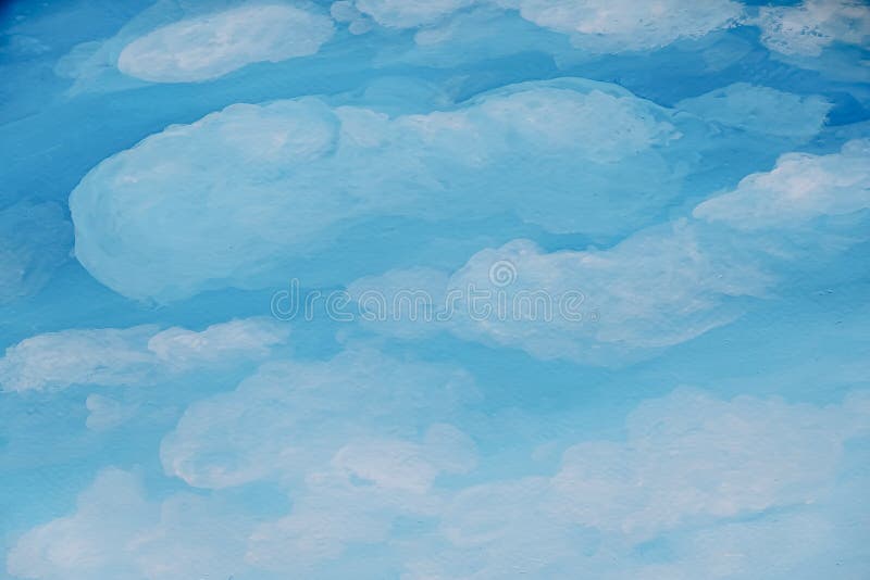 Fond de clound de peinture de paysage d'aquarelle avec l'espace pour le texte Peinture initiale images libres de droits Fond de clound de peinture de paysage d'aquarelle avec l'espace pour le texte Peinture initiale images libres de droits