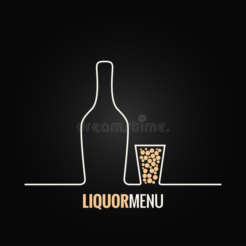 Liquor bottle glass shot design background 8 eps. Liquor bottle glass shot design background 8 eps