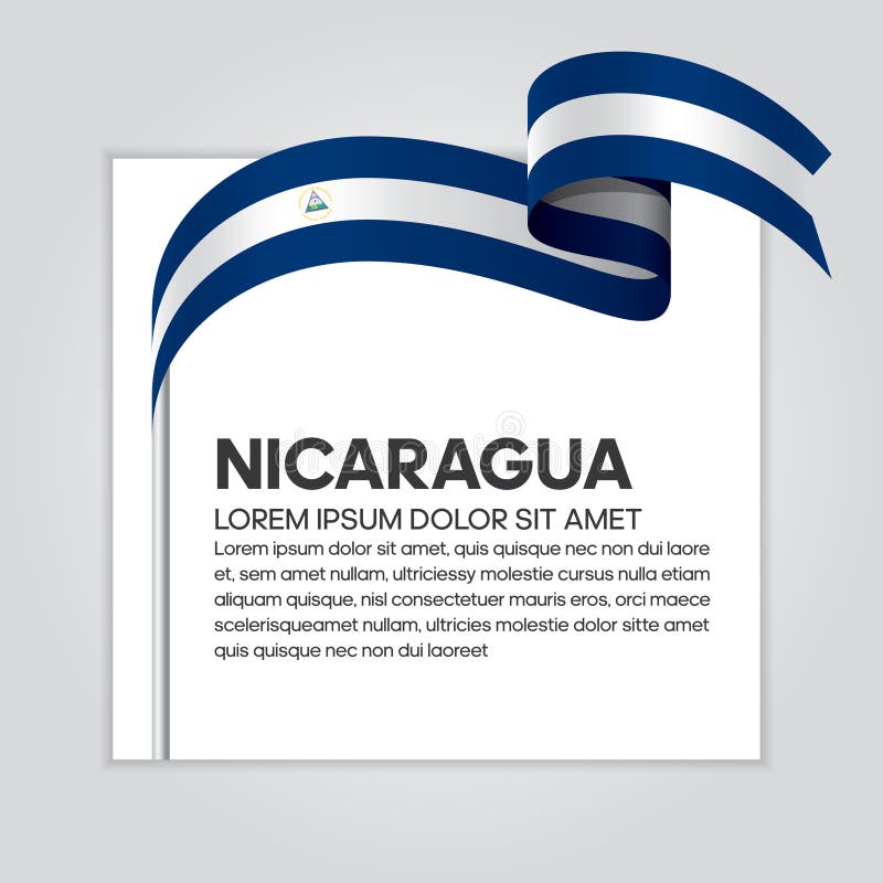 Fond de drapeau du Nicaragua illustration libre de droits Fond de drapeau du Nicaragua illustration libre de droits
