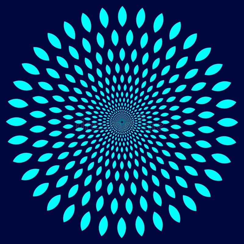 Fond de flotare în spirală cu vârtej în spirală abstractă royalty free illustration