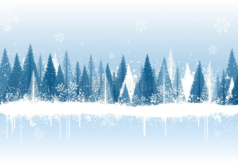 Fond de forêt de l'hiver illustration libre de droits