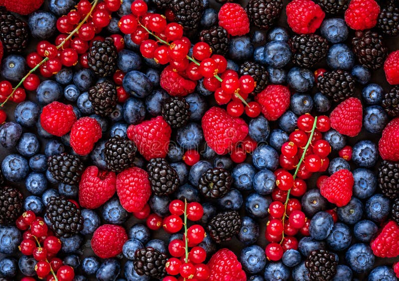 Fond de frais généraux de baies Préparation fraîche de baie d'été avec la fraise, la framboise, la groseille rouge, la myrtille e images libres de droits Fond de frais généraux de baies Préparation fraîche de baie d'été avec la fraise, la framboise, la groseille rouge, la myrtille e images libres de droits