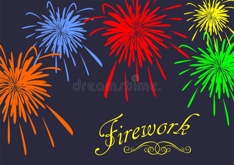 Fond de fête abstrait de feux d'artifice. Vecteur illustration stock Fond de fête abstrait de feux d'artifice. Vecteur illustration stock