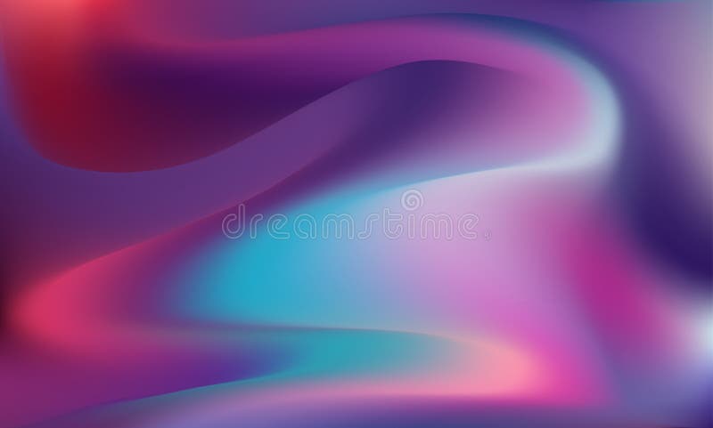 Fond de gradient al fluidului abstract vibrant. Tranziții netede vector illustration
