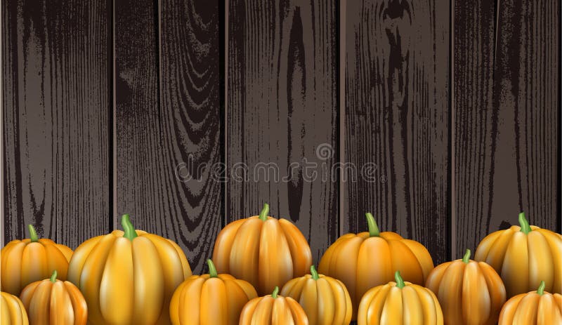 Fond de Halloween avec les potirons 3d oranges illustration libre de droits Fond de Halloween avec les potirons 3d oranges illustration libre de droits