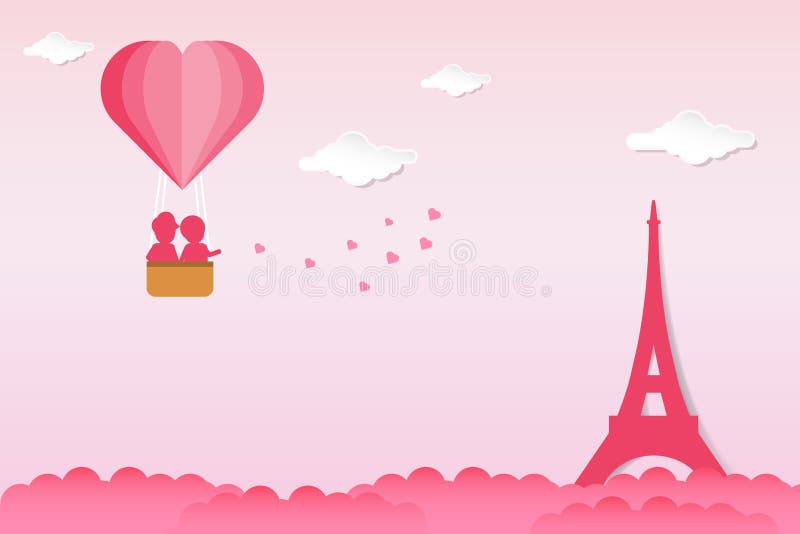 Fond de jour de valentines de vecteur dans la conception coupée de papier de style Couples tenant la forme de coeur, se tenant au illustration stock Fond de jour de valentines de vecteur dans la conception coupée de papier de style Couples tenant la forme de coeur, se tenant au illustration stock