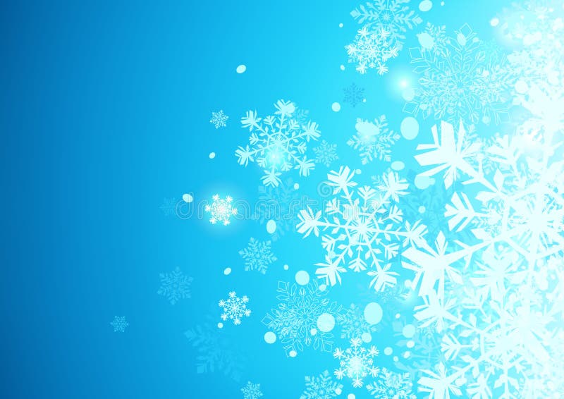 Vector illustration of Blue abstract background with cool snowflakes. Vector illustration of Blue abstract background with cool snowflakes