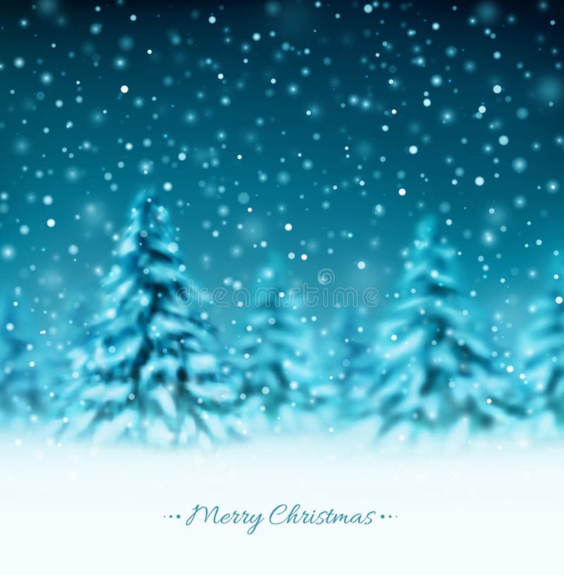Winter background with trees, Merry Christmas, eps 10. Winter background with trees, Merry Christmas, eps 10