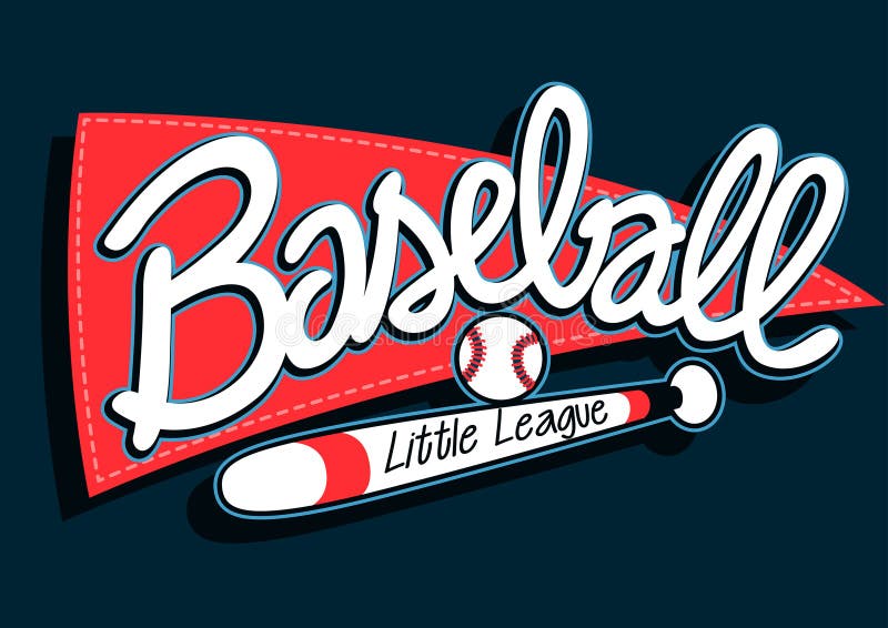 Fond de la bannière des enfants de ligue de base-ball illustration stock Fond de la bannière des enfants de ligue de base-ball illustration stock
