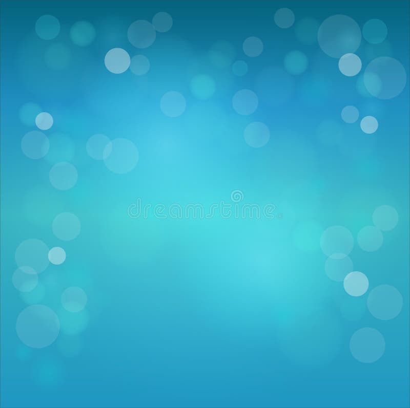 Fond de lumină abstractă cu puncte de refracție a lentilelor în albastru stock illustration