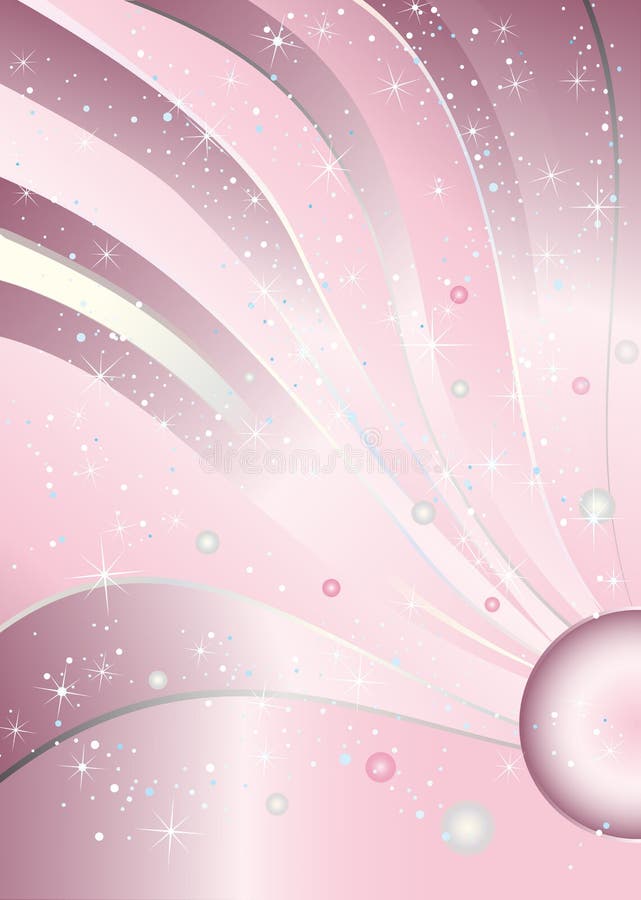 Fond de luxe rose de princesse Baby Girl Birthday illustration de vecteur Fond de luxe rose de princesse Baby Girl Birthday illustration de vecteur