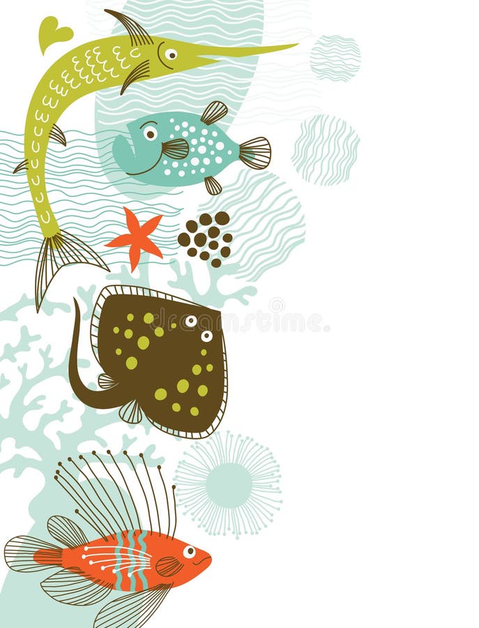 Fond de mer illustration libre de droits Fond de mer illustration libre de droits