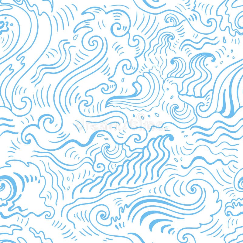 Fond de mer. Illustration tirée par la main