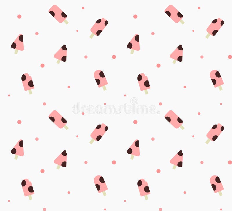 Fond de modèle de crème glacée illustration libre de droits Fond de modèle de crème glacée illustration libre de droits