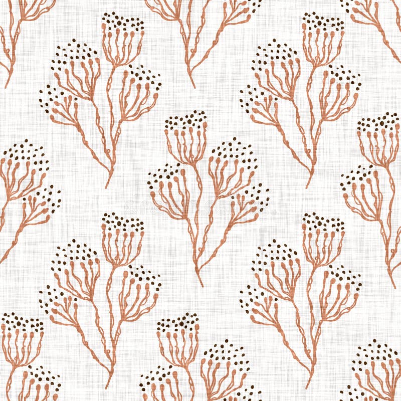 Fond de motif de fleur de gribouillis minimaliste sans soudure. fond couleur deux tons calme. simple moderne scandi unisex bébé illustration de vecteur