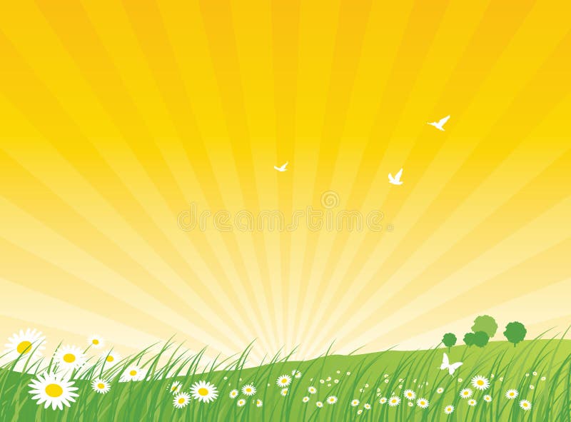 Fond de nature - été illustration stock