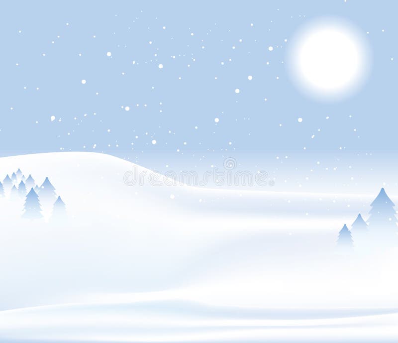 Fond de neige de jour d'hiver illustration de vecteur