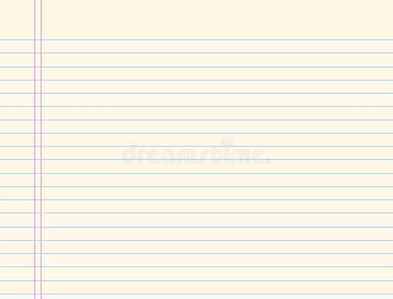 Télécharger Feuille De Cahier Sur Word Fond de papier de cahier illustration de vecteur. Illustration du