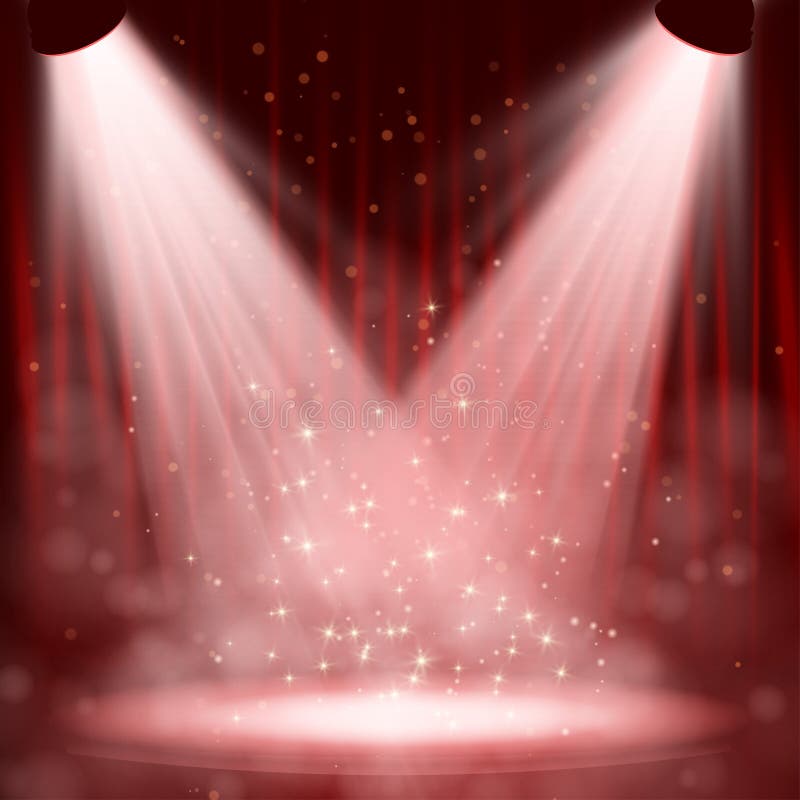 Fond De Scène D'effet De Projecteur Illustration de Vecteur