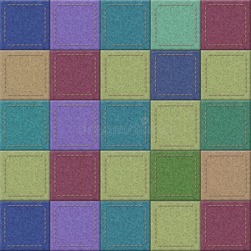 Fond de texture de jeans de patchwork de couleur photos stock Fond de texture de jeans de patchwork de couleur photos stock