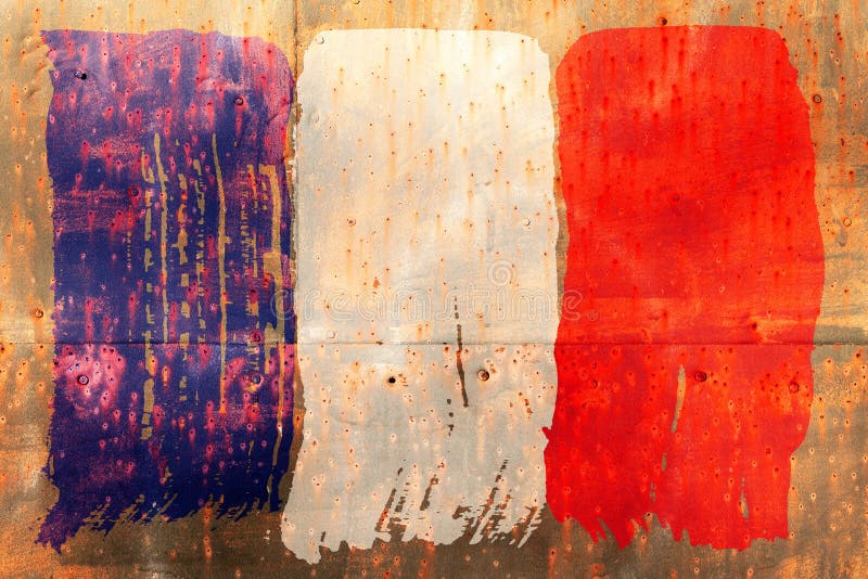 Fond de vieux drapeau français dans le style grunge photographie stock Fond de vieux drapeau français dans le style grunge photographie stock