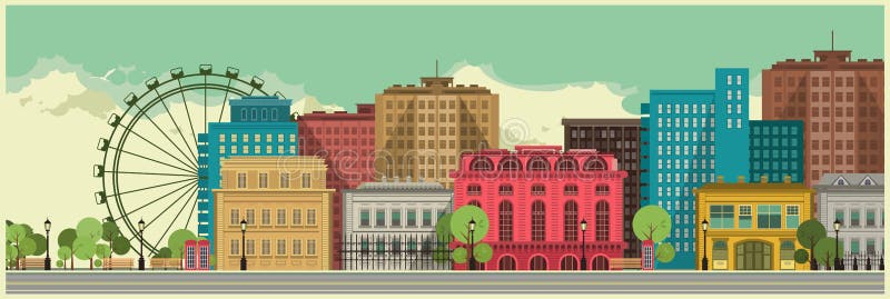 Fond de ville illustration stock Fond de ville illustration stock
