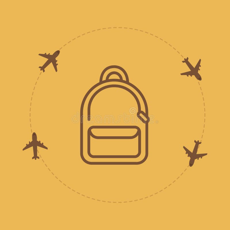 Fond de voyage de sac illustration libre de droits Fond de voyage de sac illustration libre de droits