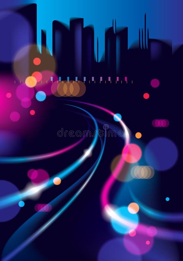 Fond defocused de nuit de bokeh urbain abstrait de lumière Effet VE illustration de vecteur Fond defocused de nuit de bokeh urbain abstrait de lumière Effet VE illustration de vecteur