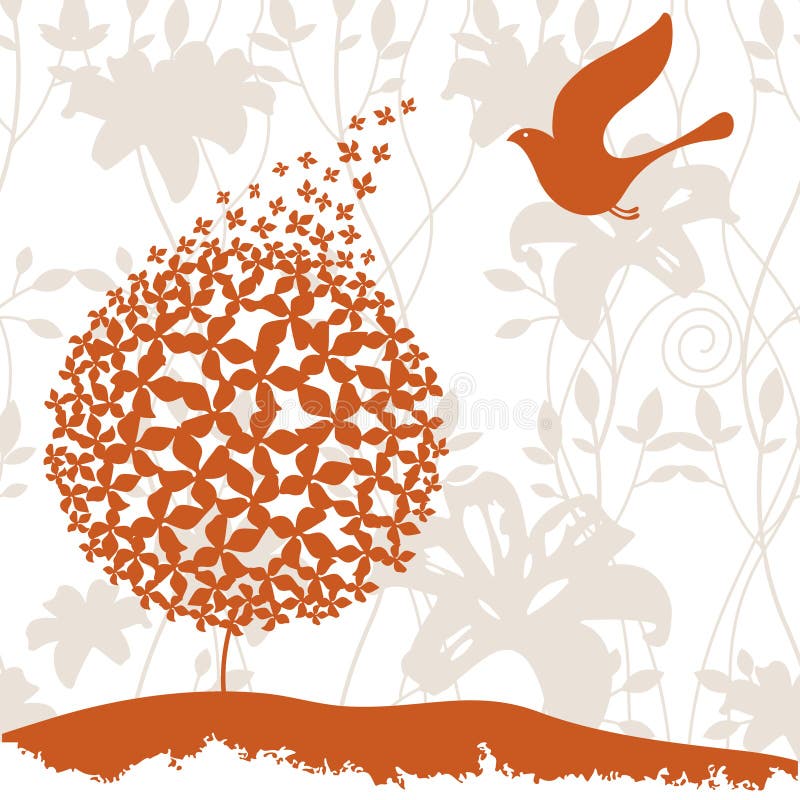 Fond floral illustration libre de droits