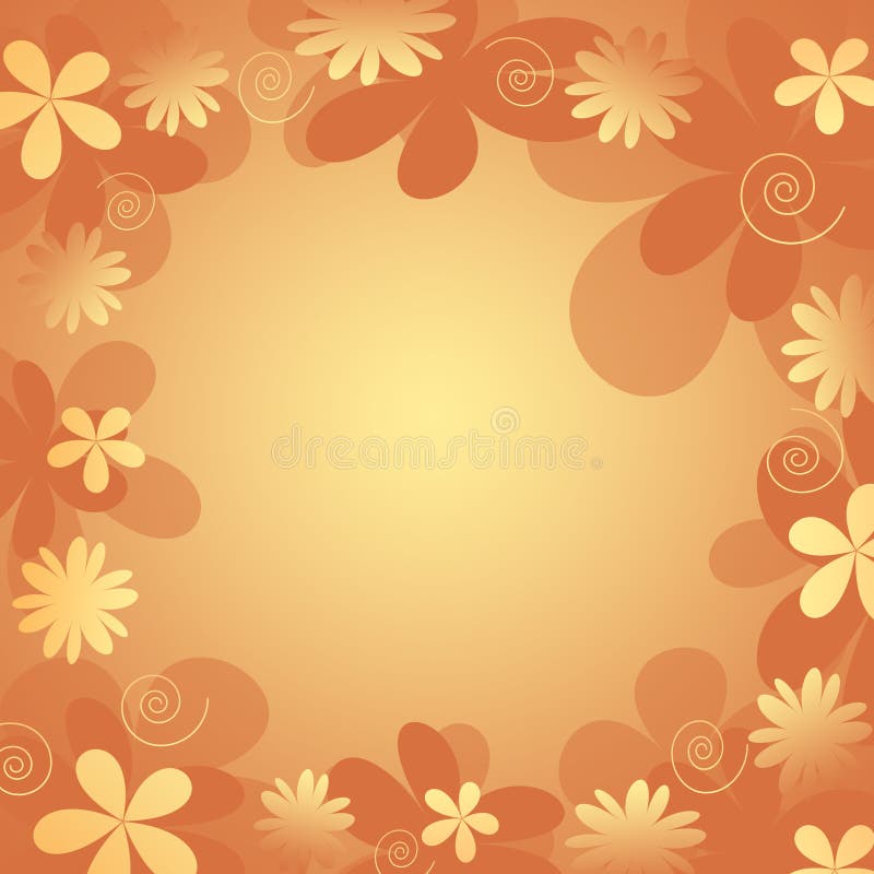 Fond floral illustration stock