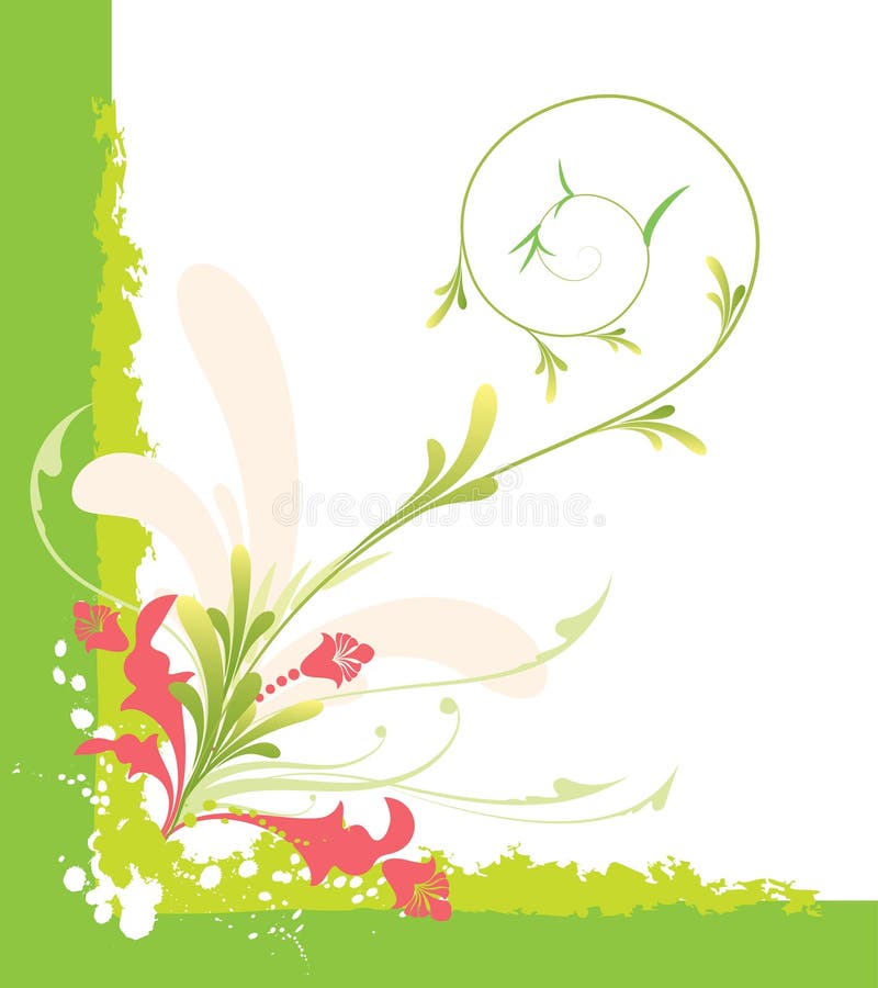 Fond floral illustration de vecteur