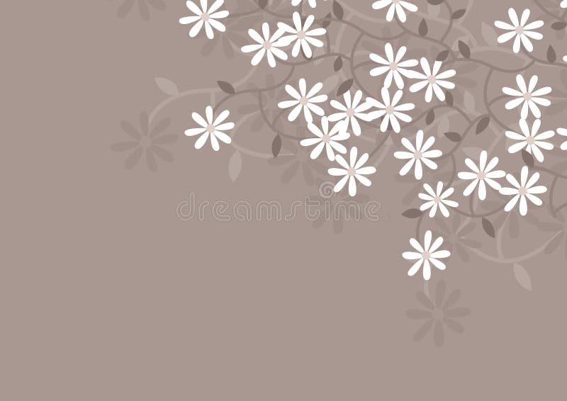 Fond floral illustration stock