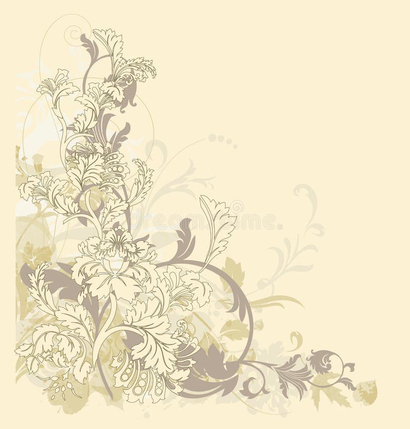Fond floral abstrait. illustration stock Fond floral abstrait. illustration stock
