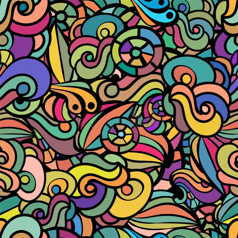 Fond floral coloré sans joint illustration de vecteur Fond floral coloré sans joint illustration de vecteur