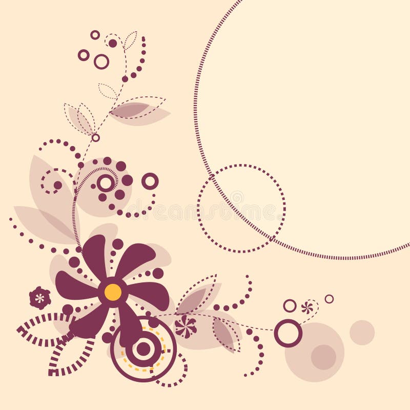 Fond floral décoratif illustration de vecteur