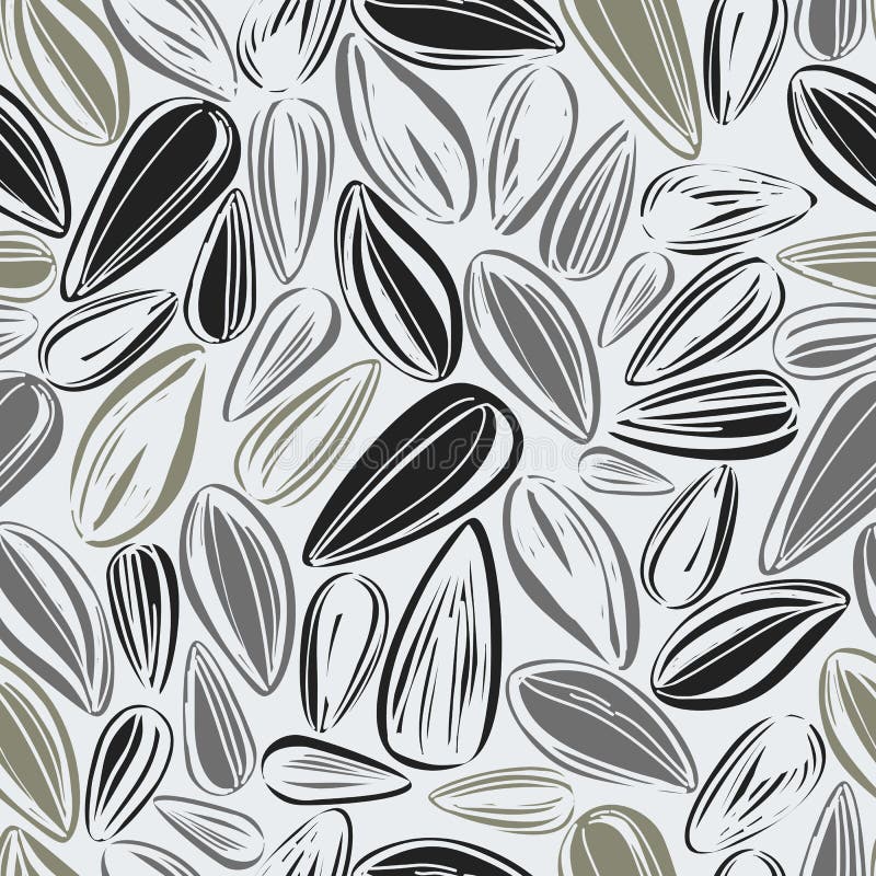 Fond fără sudură cu semințe royalty free illustration