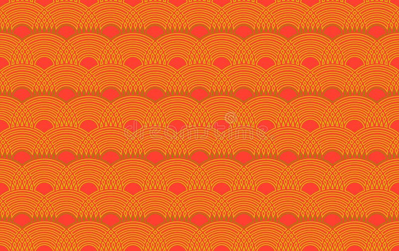 Fond geometric impecabil. ilustrația retrografică vectorială a modelului retro deco royalty free illustration