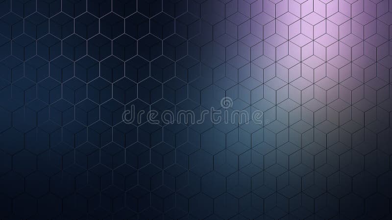 Dark Gray Metal Surface with Geometric Pattern with Hexagons and Cubes as Background. Dark Gray Metal Surface with Geometric Pattern with Hexagons and Cubes as Background