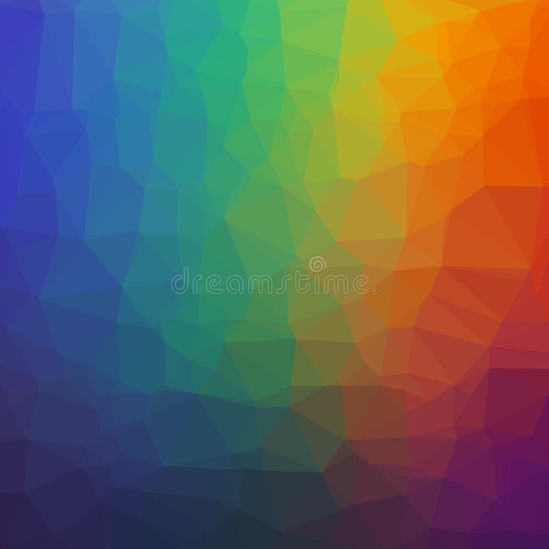 Fond géométrique abstrait d'arc-en-ciel des triangles illustration stock Fond géométrique abstrait d'arc-en-ciel des triangles illustration stock