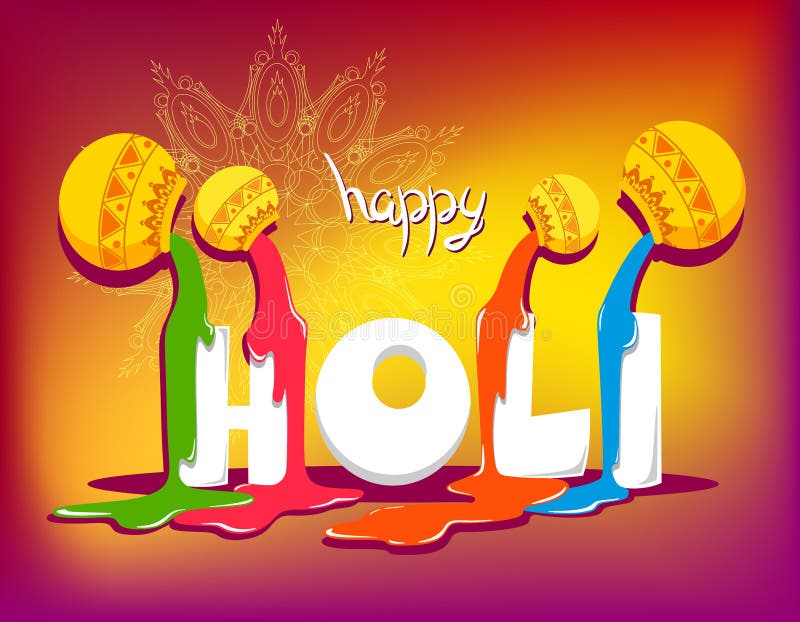 Fond heureux de Holi avec la peinture de charme Illustration de vecteur Fond abstrait de Holi illustration de vecteur Fond heureux de Holi avec la peinture de charme Illustration de vecteur Fond abstrait de Holi illustration de vecteur