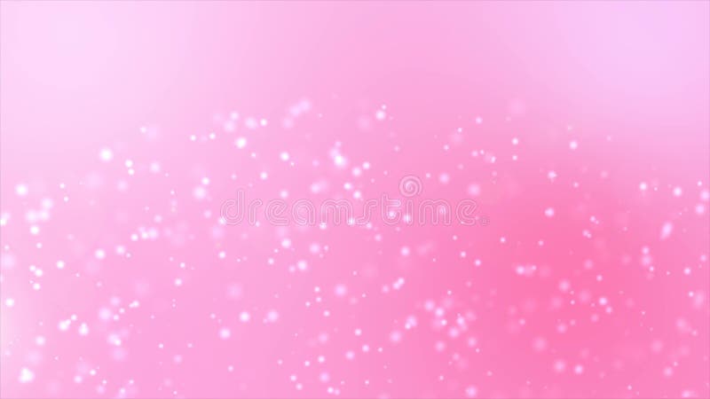 Fond 4K rose abstrait avec l'effet de la lumière et la particule mobile illustration stock