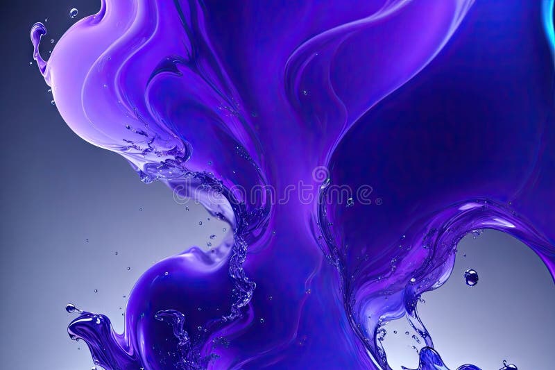 Fond lichid violet strălucitor pentru elemente cosmetice. fundal de proiectare generativă stock illustration