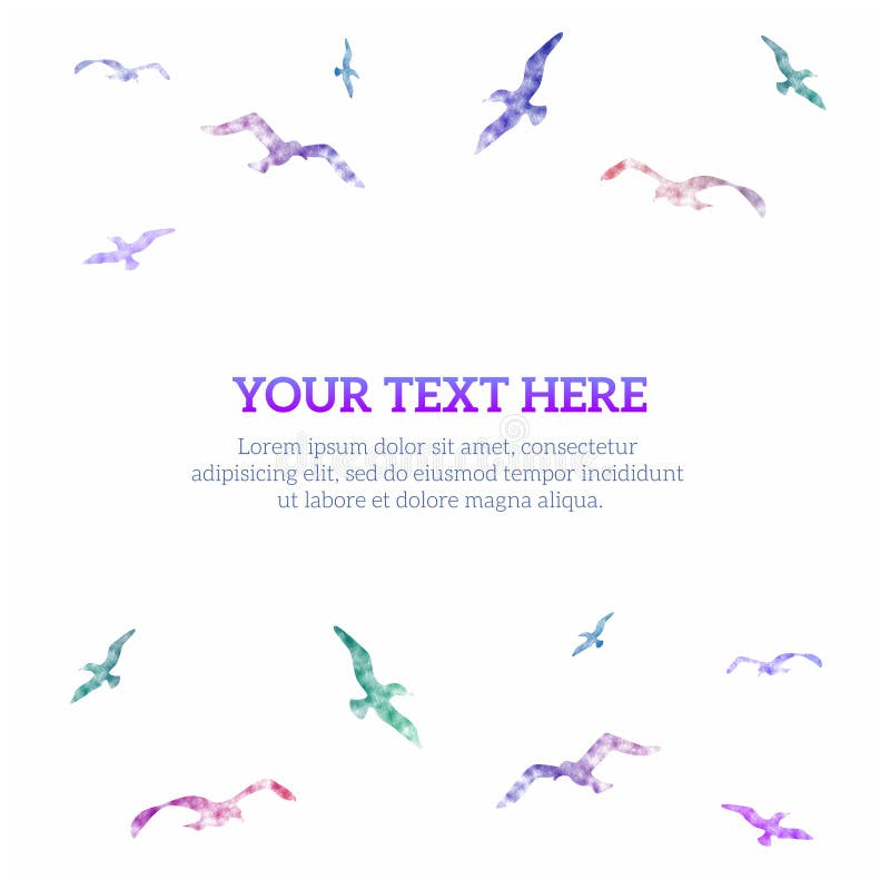 Fond lumineux avec des oiseaux, illustration de vecteur illustration stock Fond lumineux avec des oiseaux, illustration de vecteur illustration stock