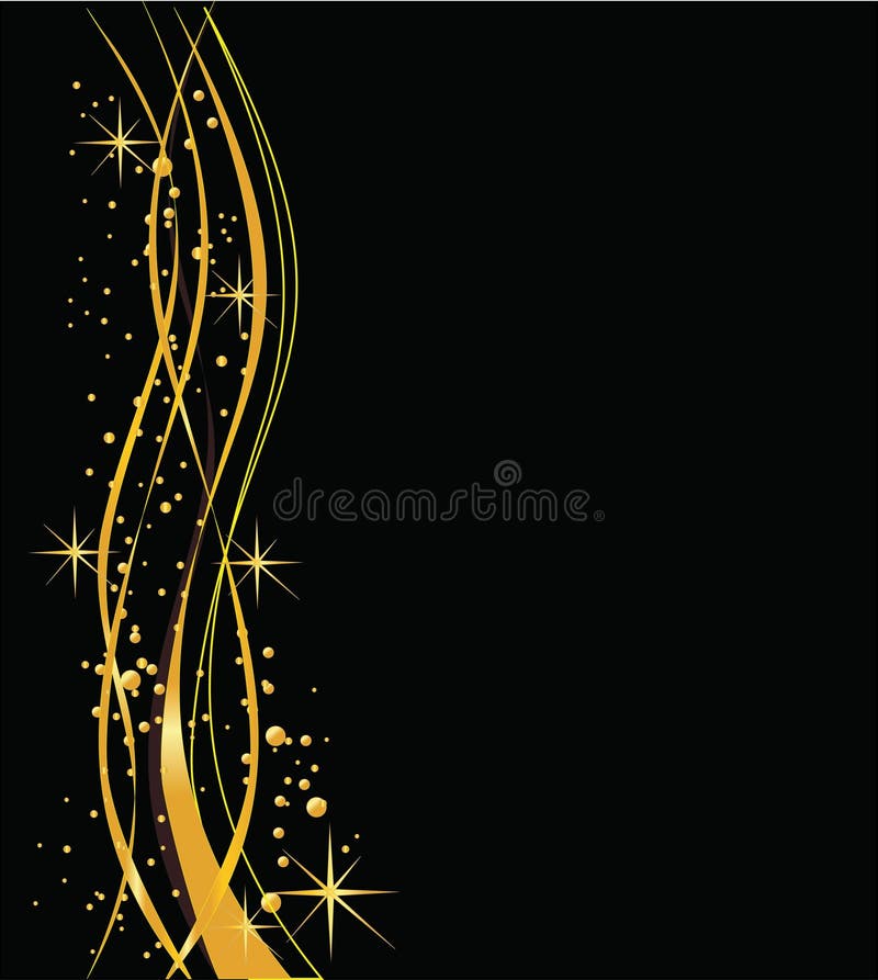 Fond lustré de noir et d'or illustration de vecteur Fond lustré de noir et d'or illustration de vecteur