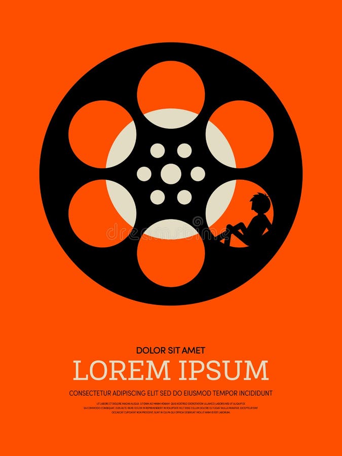 Fond moderne abstrait d'affiche de vintage de film et de film rétro illustration de vecteur Fond moderne abstrait d'affiche de vintage de film et de film rétro illustration de vecteur