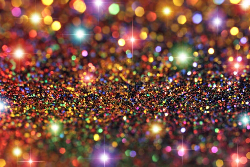 Fond multicolore de scintillement et d'étoiles image stock Fond multicolore de scintillement et d'étoiles image stock