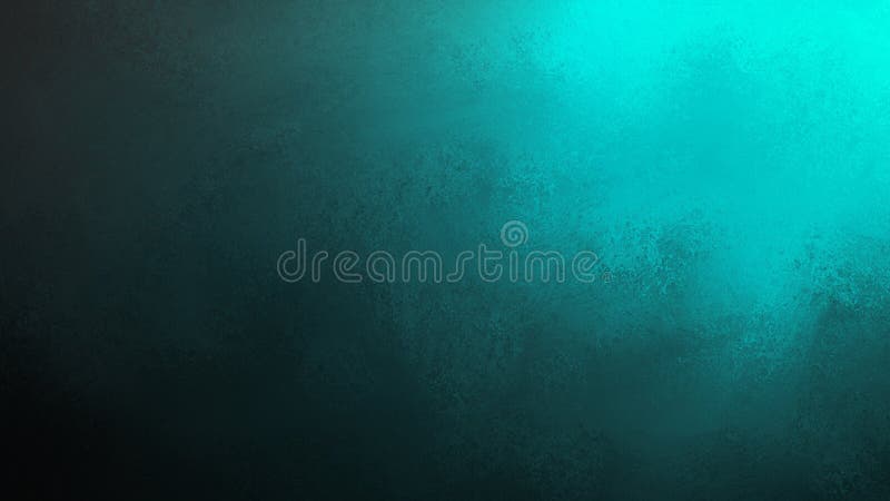 Fond noir avec le projecteur vert bleu lumineux brillant du coin supérieur illustration libre de droits
